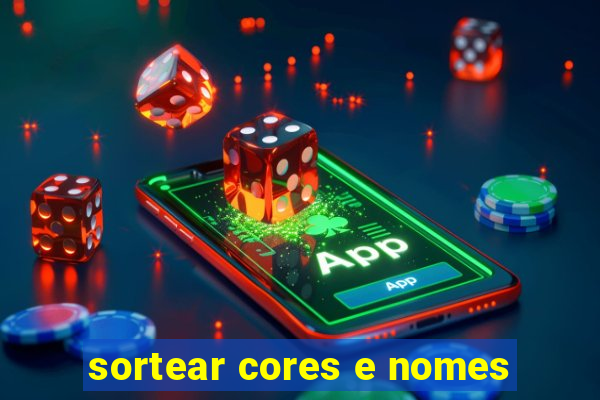 sortear cores e nomes